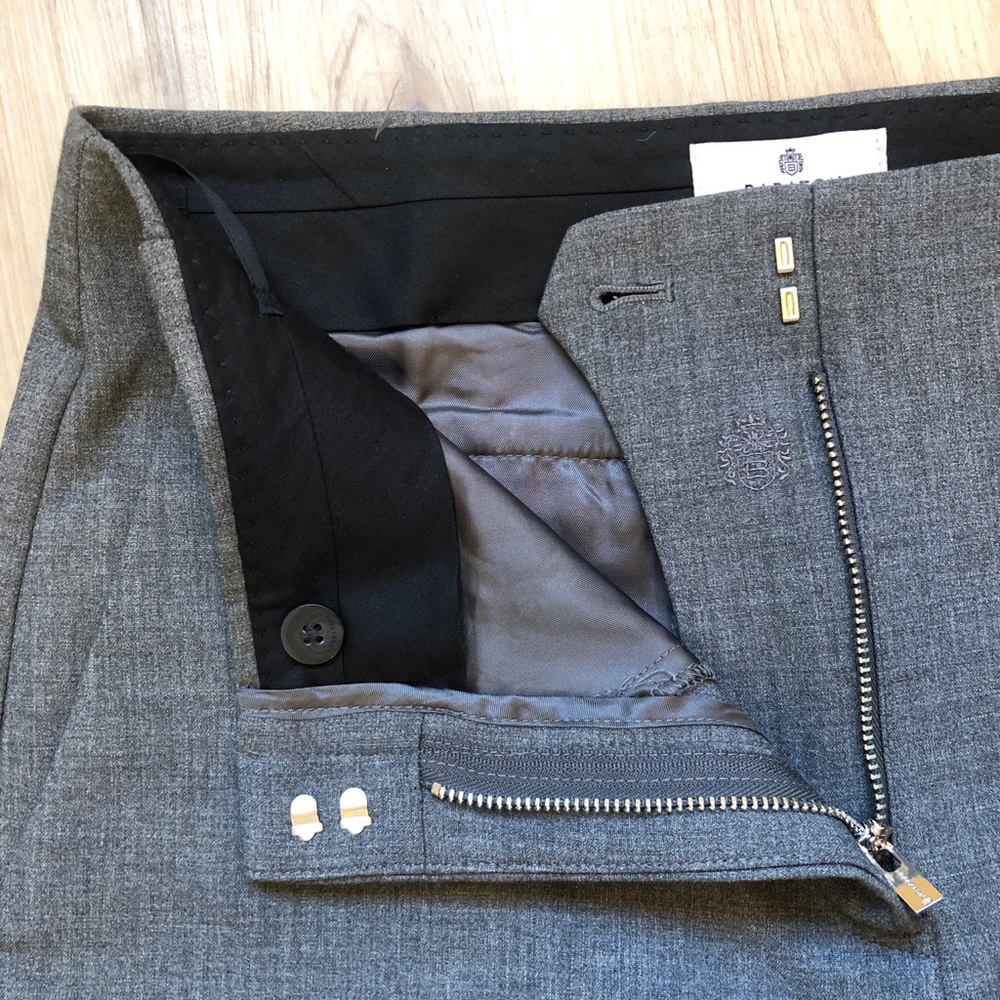 Babaton Aritzia Markova Pants Size 8 Gray Stretch Career Dress Trousers Work - Picture 13 of 16
